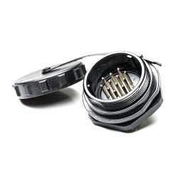 Złącze wielostykowe przemysłowe 12-pinowe Montaż tylny Gniazdo RS PRO