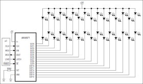 16-Port, 36V Constant-Current LED Driver