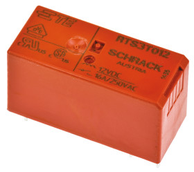 Przekaźnik mocy 12V dc SPST TE Connectivity, montaż PCB 360Ω Otwór przezierny