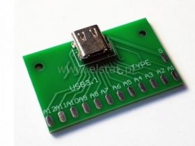 USB GN typu C 3.1 płytka z gniazdem