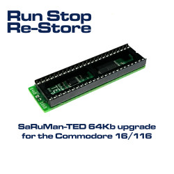 SaRuMan-TED 64Kb upgrade for the Commodore 16/116