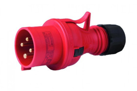 Wtyczka przenośna 16A 4P 400V czerwona TWIST WPP TYP B 16/4 IP44 922081