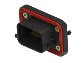 Złącze samochodowe 34-pinowe TE Connectivity 4-rzędowe Męski 15A SUPERSEAL Montaż na panelu Przepust Zespół złącza