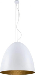 LAMPA WISZĄCA EGG XL 75CM BIAŁO-ZŁOTA 9025 Nowodvorski