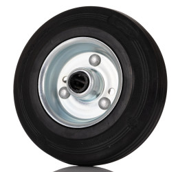 Kółko do wózka, Lite, Guma, Czarny, obc.: 100kg, śred.: 125mm, szer.: 37mm