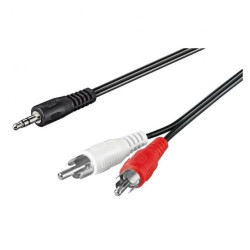 Kabel Audio Stereo Jack 3.5mm Na 2X Rca M/M 3M Czarny ICOC 018-NC-30