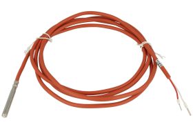 Czujnik; temperatury; 1-FS-PT100-2; rezystancyjny; z obudową; cylindryczny metalowy; PT100; z przewodem 2mb; fi 6x50mm; 100Ohm;