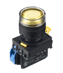 Kompletny układ przycisku SPST średnica wycięcia 22mm, montaż panelowy Idec