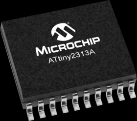 AVR microcontroller, 8 bit, 20 MHz, SOIC-20, ATTINY2313A-SUR