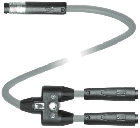 Pepperl+Fuchs 70101008 Rozdzielacz i adapter czujnika/aktuatora V3-GR-0,3M-PVC-TEE-0,1M-V3S-GR, piny: 3, 3, 0.3 m, 1 szt