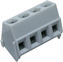 PCB terminal, 4 pole, pitch 5 mm, AWG 24-16, 16 A, screw connection, light gray, 6322 04