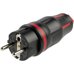 PCE 05721-sr TopTaurus2 Safety Plug 250V Black/Red IP54 Earthing Contact