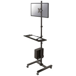 Neomounts FPMA-MOBILE1700 PC/monitor trolley 10"-32" Black Swivelling