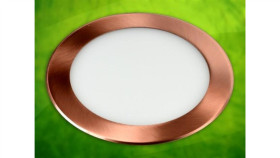 Panel Led Okragły Round 15W 230V Mosiądz Dw