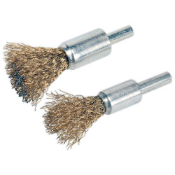Sealey VS1801 Decarbonising Brush Set 2pc 13mm