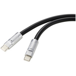 Renkforce RF-6056872 USB-C cable USB 2.0 Black 1.00 m