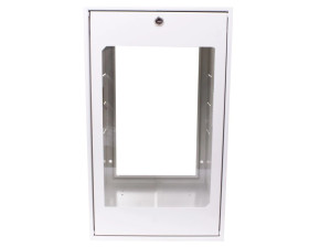 Szafa RACK 19 cali 6U 600x400mm IP30 RAL7035 (drzwi przeszklone) SZW Simple SZWS-19-6U-40-DS 19-8008SZWS-19-6U-40-DS