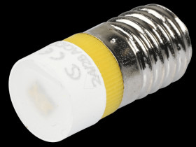 MWCE22149 Reflector LED, E10, yellow, 24 V, 150 mcd, Ø9.7 mm, 160°