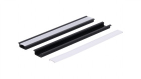 Profil Led Pcv Fuga Slim 16X7 2M Czarny Ml