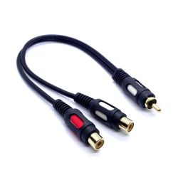 Adapter RCA / 2xRCA - 25cm.