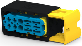 Socket, 6 pole, straight, 2 rows, blue, 4-2299782-2
