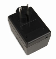 KM-49 Obudowa z tworzywa KM49 wymiary: 90x65x57mm - obudowa zasilacza bez uziemienia - czarna - ABS