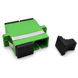 Adapter światłowodowy SM SC/APC-SC/APC duplex OS2 zielony NEKU