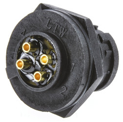 Złącze wielostykowe przemysłowe 4-pinowe, panelowe Wtyczka Amphenol Industrial