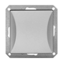 OPAL Wyłącznik łącznik schodowy do ramki srebrny WP-5/m Op SR