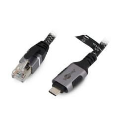 Przewód sieciowy Goobay USB typu C 3.1 - RJ45 FTP kat.6 - 1,5m