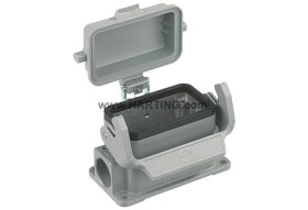 Obudowa złączy dużej mocy HARTING Montaż powierzchniowy rozmiar 10B Wpust boczny rozmiar gwintu M20 x 2