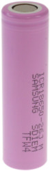 Lithium manganese-battery, 3.6 V, 2.95 Ah, 18650, surface contact, INR18650-30Q