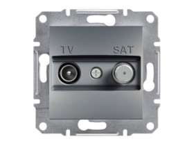 ASFORA Gniazdo antenowe TV/SAT końcowe (1dB) stal EPH3400162 SCHNEIDER ELECTRIC