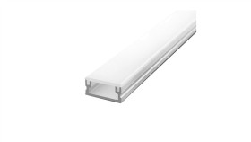 Profil Steplux 2M Podłogowy + Klosz Klik Niski (Do Taśmy Led O Szerokości Max...