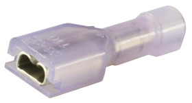 Konektor płaski Żeński 0.5 x 2.8mm 0,2 → 0,5 mm², 26 → 22 AWG długość 18mm Izolacja: Izolowane Cyna