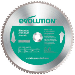 Evolution 80TBLADE14 Aluminium Cutting Chop Saw Blade 355 x 25.4mm x 80T