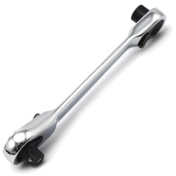 Grzechotka podwójna mini C-RV 1/4" + mocowanie bit driver, zapadkowy