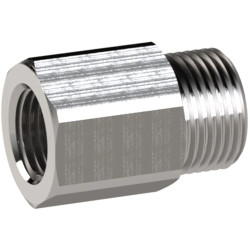 Reducer piece, L 28 mm, 60 bar, stainless steel, for pipe systems, 111637