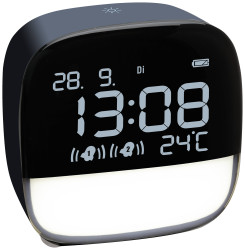 TFA Dostmann 60.2034.06 Kwarcowy Budzik granatowy Ilość alarmów 2