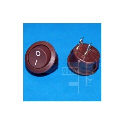 PRZEŁĄCZNIK R13 MR2-110R5B KLAWISZOWY BRĄZOWY 10A/250V 0-1