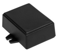 Z-68U Obudowa z tworzywa Z68U wymiary: 64x49x26mm - pełna - uszy na dłuższej krawędzi - czarna - ABS