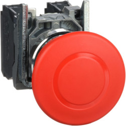 Emergency stop, pull release, mounting Ø  22 mm, unlit, 1 Form A (N/O) + 1 Form B (N/C), XB4BT845