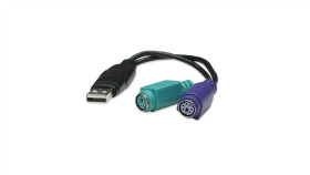 Konwerter Adapter Usb Na 2X Ps/2 Klawiatura Mysz Manhattan