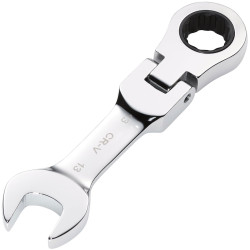 Draper 27969 HI-TORQ&#xAE; Metric Stubby Flexi Head Ratchet Spanner 13mm