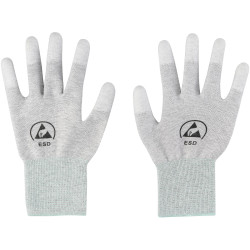 TRU COMPONENTS TC-12539844 ESD gloves Light grey Size M 1 Pair