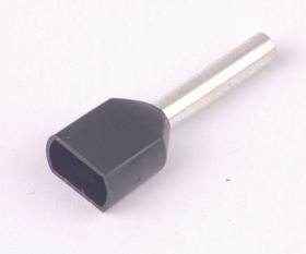 KR015012x2 BK Tulejka izolow. 2x 1,5mm2x12 100szt