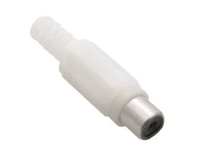 Gniazdo RCA CHINCH białe plastik (4szt)