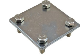 Złącze do bednarki B=50 mm (dwie płytki) KM14 /1szt./