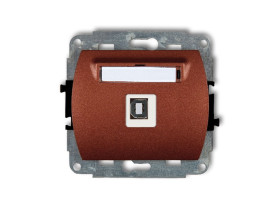 TREND Gniazdo USB-AB 2.0 brązowy metalik 9GUSB-3 KARLIK