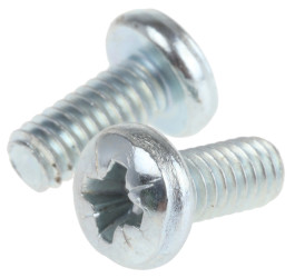 Śruby maszynowe łeb z łbem walcowym soczewkowym Stalowe skok 6-32in